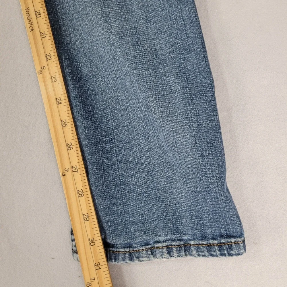Levi's Jeans Mens 33x32 Blue 513 Slim Straight Stretch Denim Pants 513-1563
